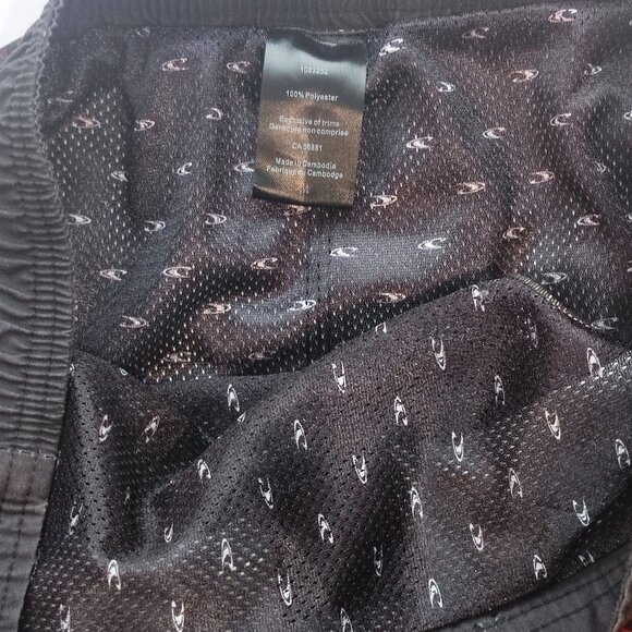 O'Neill board short / swim trunk orange shades checkered boy's size 14 - Picture 9 of 13